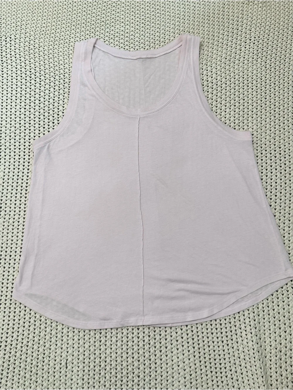 Alo Yoga Size M Light‎ Pink New Moon Scoop Neck Tank - Workout Gym Summer